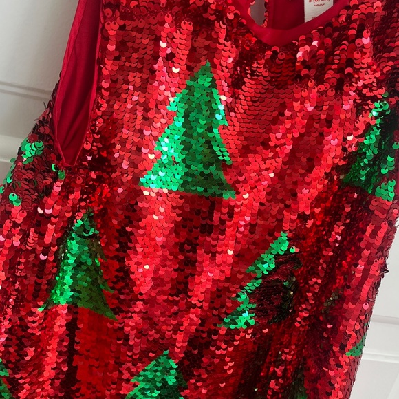 Flip Sequence Christmas Tree Dress  Sz S - Picture 3 of 7